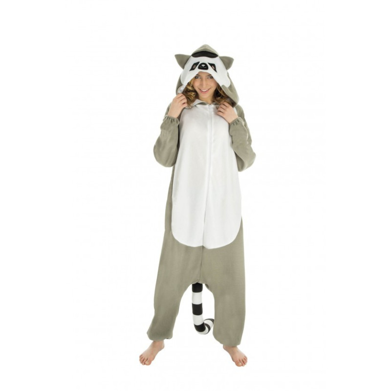 Déguisement Kigurumi Raton Laveur, Taille Unique