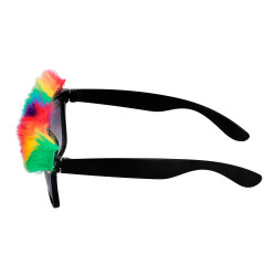 Lunettes Star Strass et Peluche Arc-En-Ciel