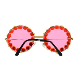 Lunettes Hippie Marguerites Strass