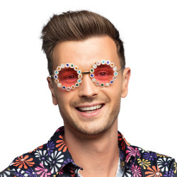 Lunettes Hippie Marguerites Strass