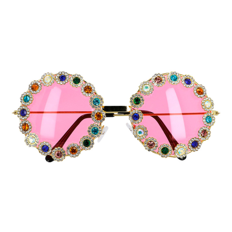 Lunettes Hippie Marguerites Strass