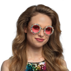 Lunettes Hippie Marguerites Strass