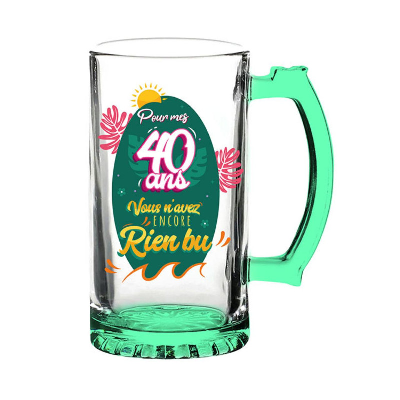 Chope à Bière Mixte 40 Ans
