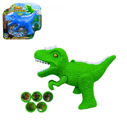 Pistolet Dinosaure 18cm Lance Disques