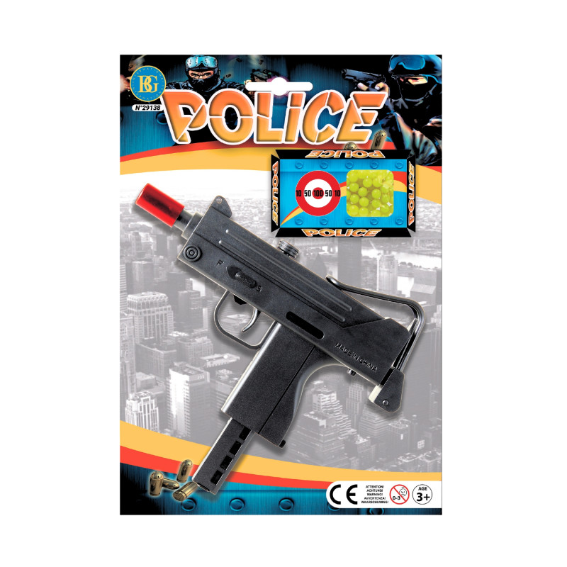 Pistolet à Billes Enfant Uzi 17cm