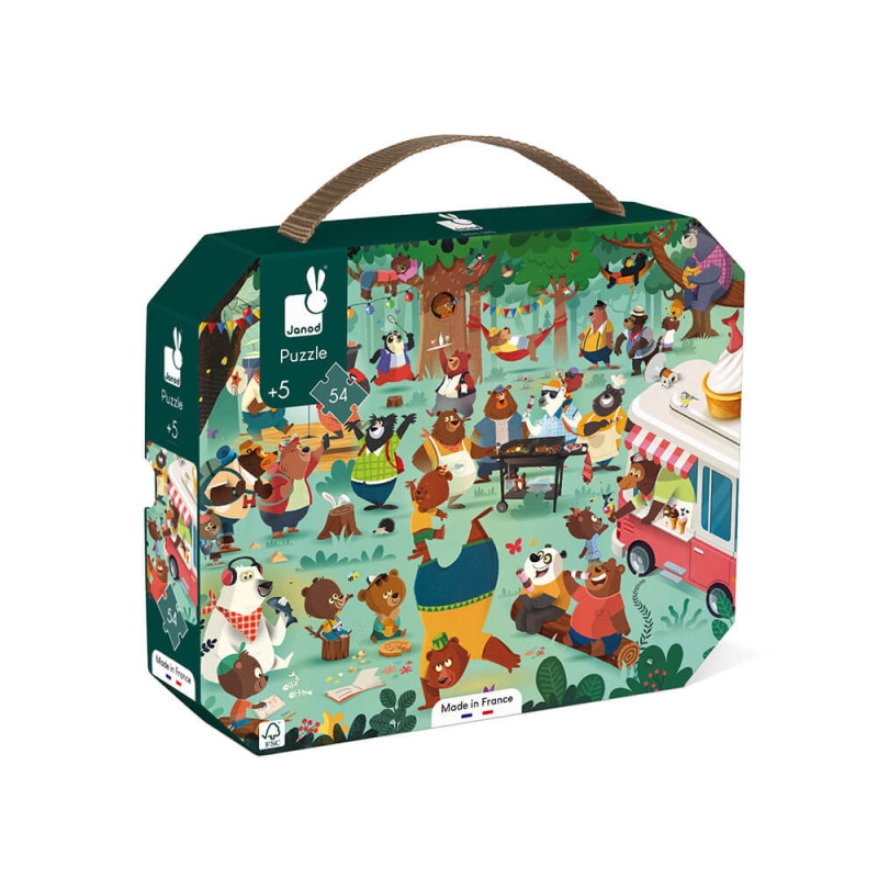 Puzzle La Cousinade Des Ours 54 Pièces - Janod