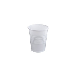 Gobelets Plastique Réutilisables Blanc 200ml - 100 Pièces