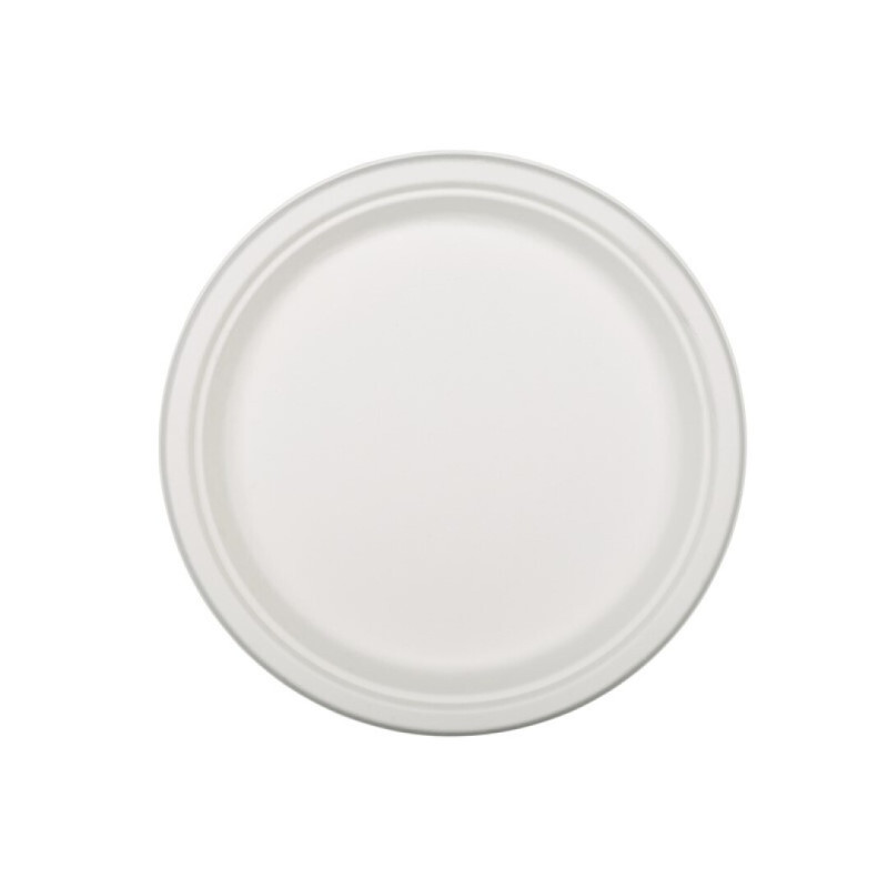 Assiettes Biodégradable En Canne A Sucre 26cm - 20 Pièces