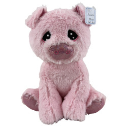 Peluche Cochon Assis 25cm