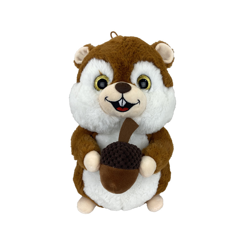 Peluche Ecureuil Debout Avec Noisette 21cm Peluche Ecureuil Debout Avec Noisette 21cm