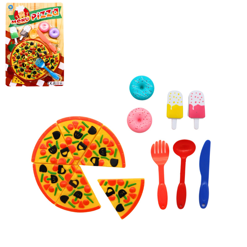 Dinette Pizza Glace et Donuts 13 Pièces