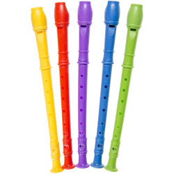Flûte Plastique Couleurs Assorties 30cm