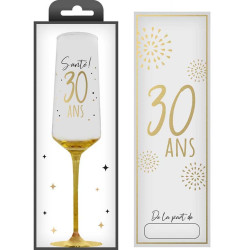 Flute à Champagne En Verre 30 Ans