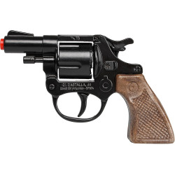 Revolver Police 8 Coups Métal Noir