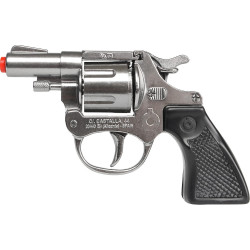Revolver Police 8 Coups Métal Argent