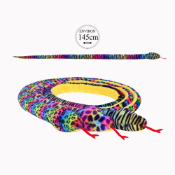 Peluche Serpent Multicolore Assortis 145cm