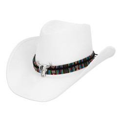 Chapeau de Cowboy Django Blanc
