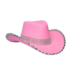 Chapeau de Cowboy Rose Avec...
