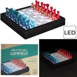 Jeu d'Echec Transparent Led