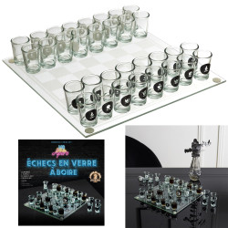 Jeu à Boire d'Echecs en Verre