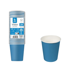 Verre En Carton 20 Bleu...