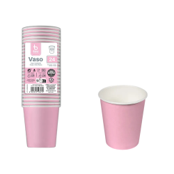 Verre En Carton 20 Rose...