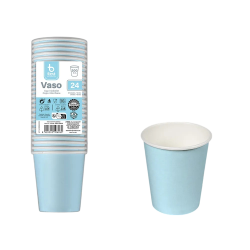 Verre En Carton 20 Bleu...