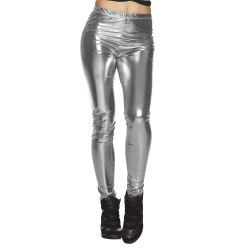 Legging Stretch Disco Argent