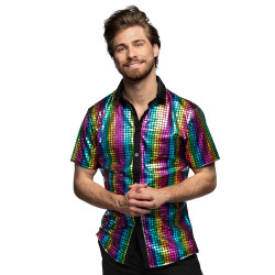 Chemise Disco Arc En Ciel