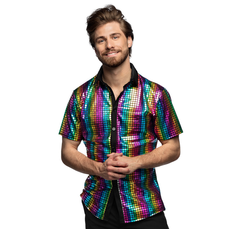 Chemise Disco Arc En Ciel