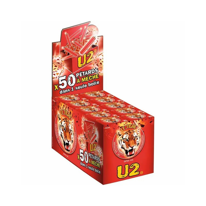 Pétards à Mèche 50 Pièces LE TIGRE® U2