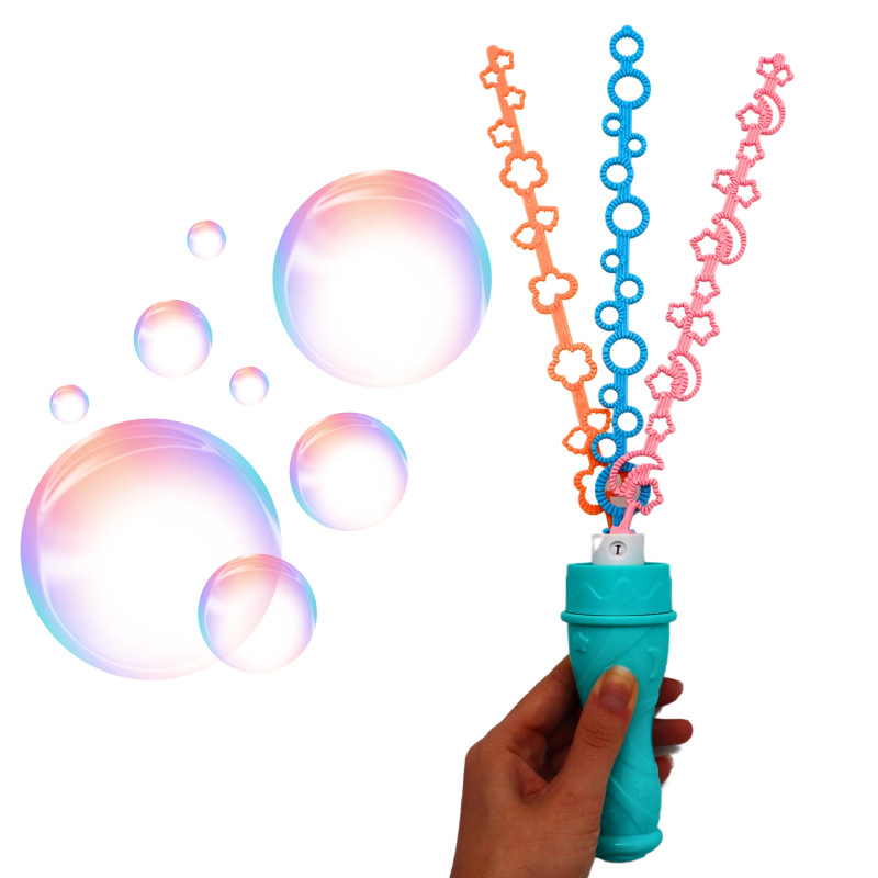 Bulle de Savon - Bâton 160ml Multibulles 3 Souffleurs