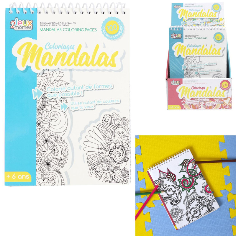 Bloc De Coloriages Mandalas 100 Coloriages