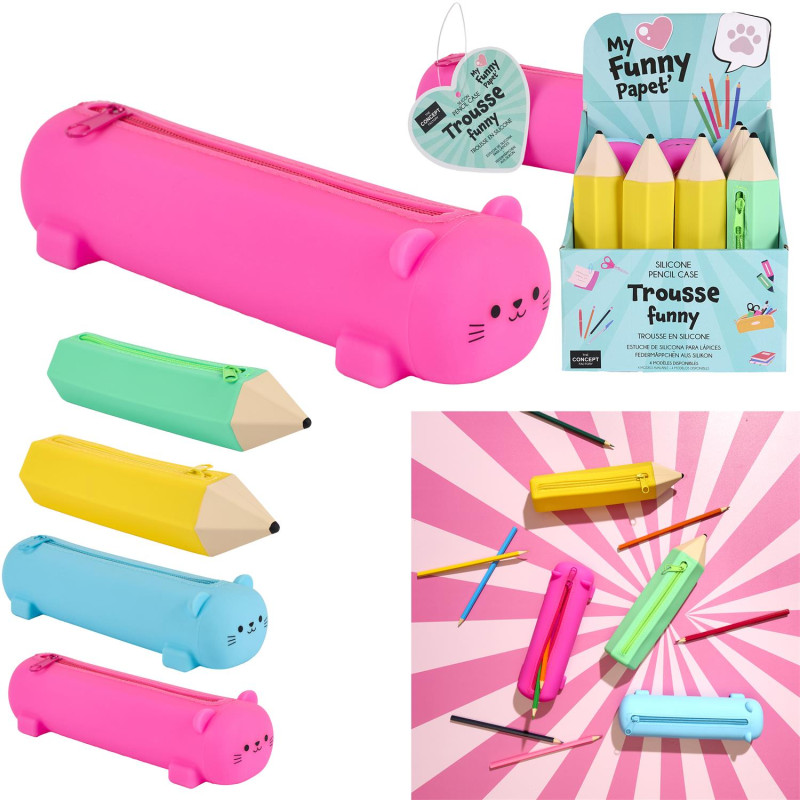Trousse Silicone Funny Kawaii