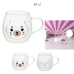 Mug en Verre Kawaii 390ml