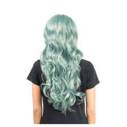 Perruque Luna Cheveux Long Ondulés Vert