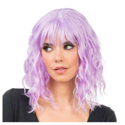 Perruque Tessa Cheveux Court Ondulés Lila