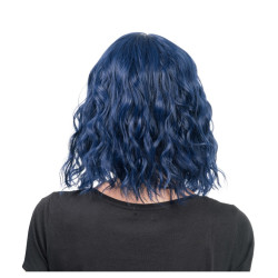 Perruque Tessa Cheveux Court Ondulés Bleu