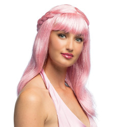 Perruque Elfe Rose Avec...