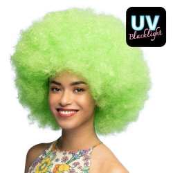 Perruque Afro Sugar Vert Fluo