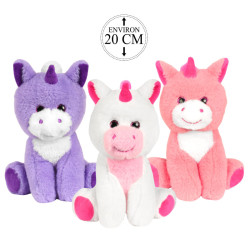 Peluche Licorne Assise 20cm