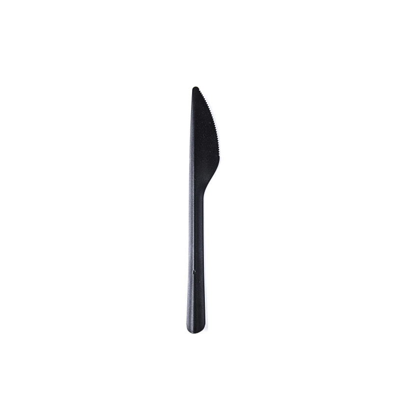 Couteaux En Plastique Réutilisable Noir - 25 Pièces Couteaux En Plastique Réutilisable Noir - 25 Pièces