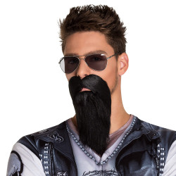 Barbe de Biker Noir