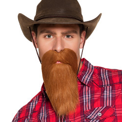 Barbe de Cowboy Marron
