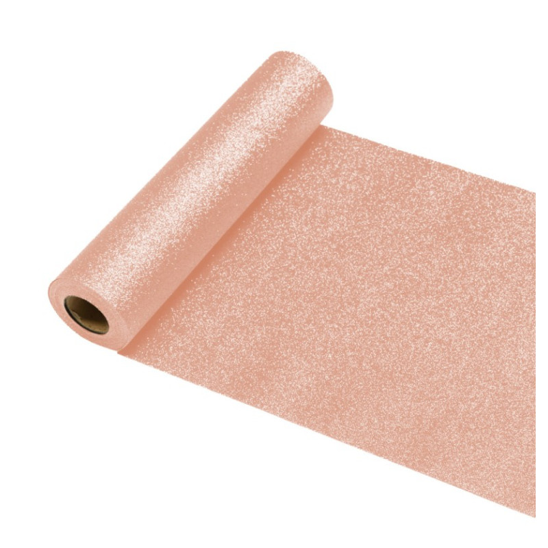 Chemin De Table Pailletté Premium Rose Gold