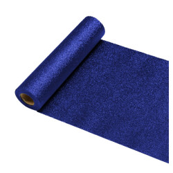 Chemin De Table Pailletté Premium Bleu Nuit