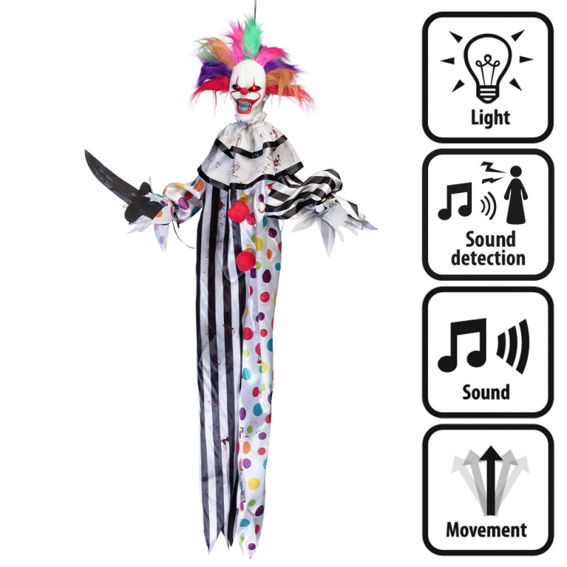 Clown Tueur Animé à Suspendre Clown Tueur Animé à Suspendre