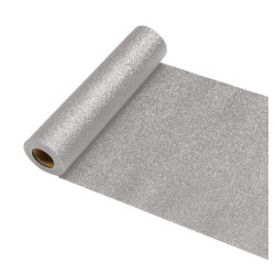 Chemin De Table Pailletté Premium Argent