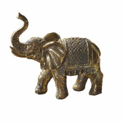 Statue Eléphant Doré 19cm