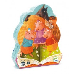 Puzzle Les trois petits cochons 24 pièces - Djeco